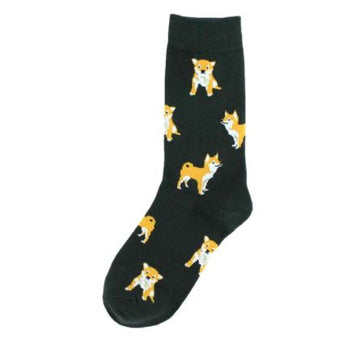 Black Cute Puppy Dog Socks