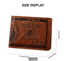 Load image into Gallery viewer, 100 Brown Wallet with Hidden Zipper
