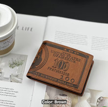 Load image into Gallery viewer, 100 Brown Wallet with Hidden Zipper
