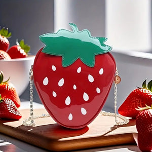 Chic Strawberry Crossbody Bag