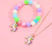 Children's Unicorn Bracelet/Necklace Set