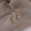 Gold Bear Earrings