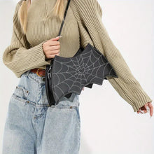 Load image into Gallery viewer, Halloween Spider Web Shoulder Bag
