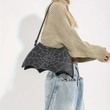 Load image into Gallery viewer, Halloween Spider Web Shoulder Bag
