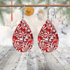 Candy Cane Teardrop Earrings
