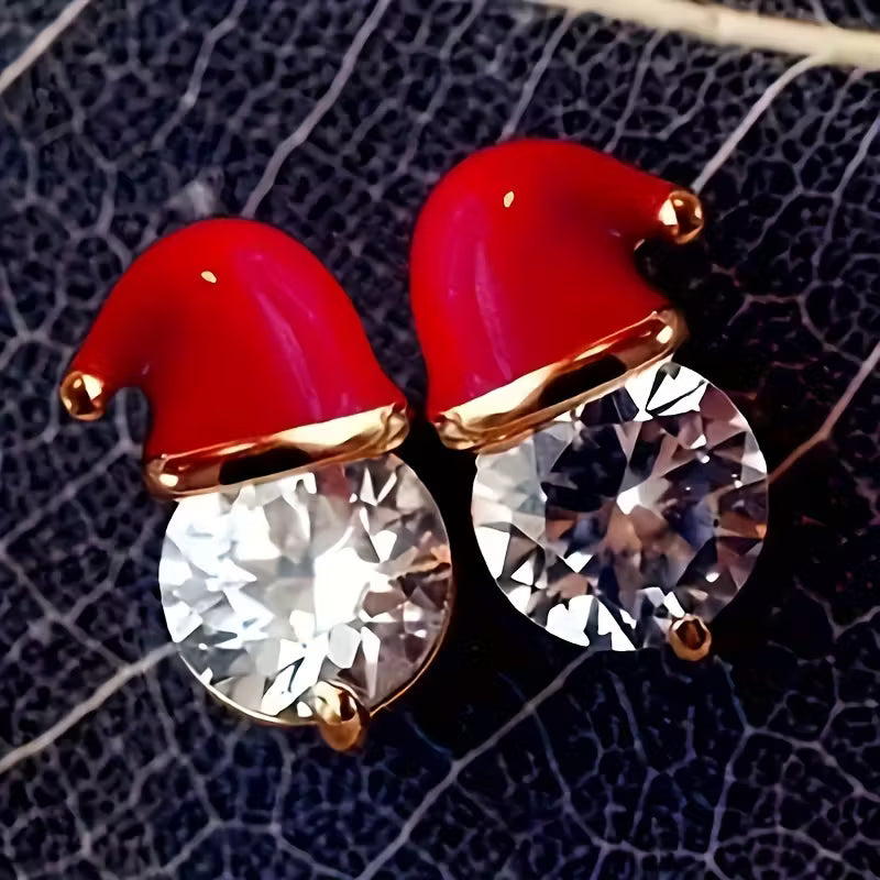 Christmas Hat Post Earrings
