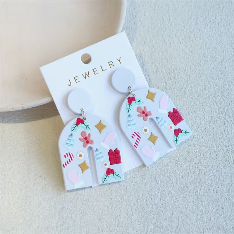 Candy Cane/Ginger Man Earrings