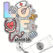Load image into Gallery viewer, Love Nurse Life Badge Reel
