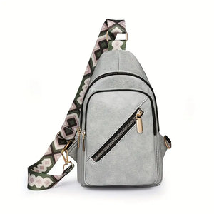 Grey Stylish Crossbody Purse