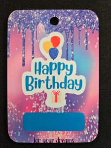 Happy Birthday Shimmer Celebration Money Card