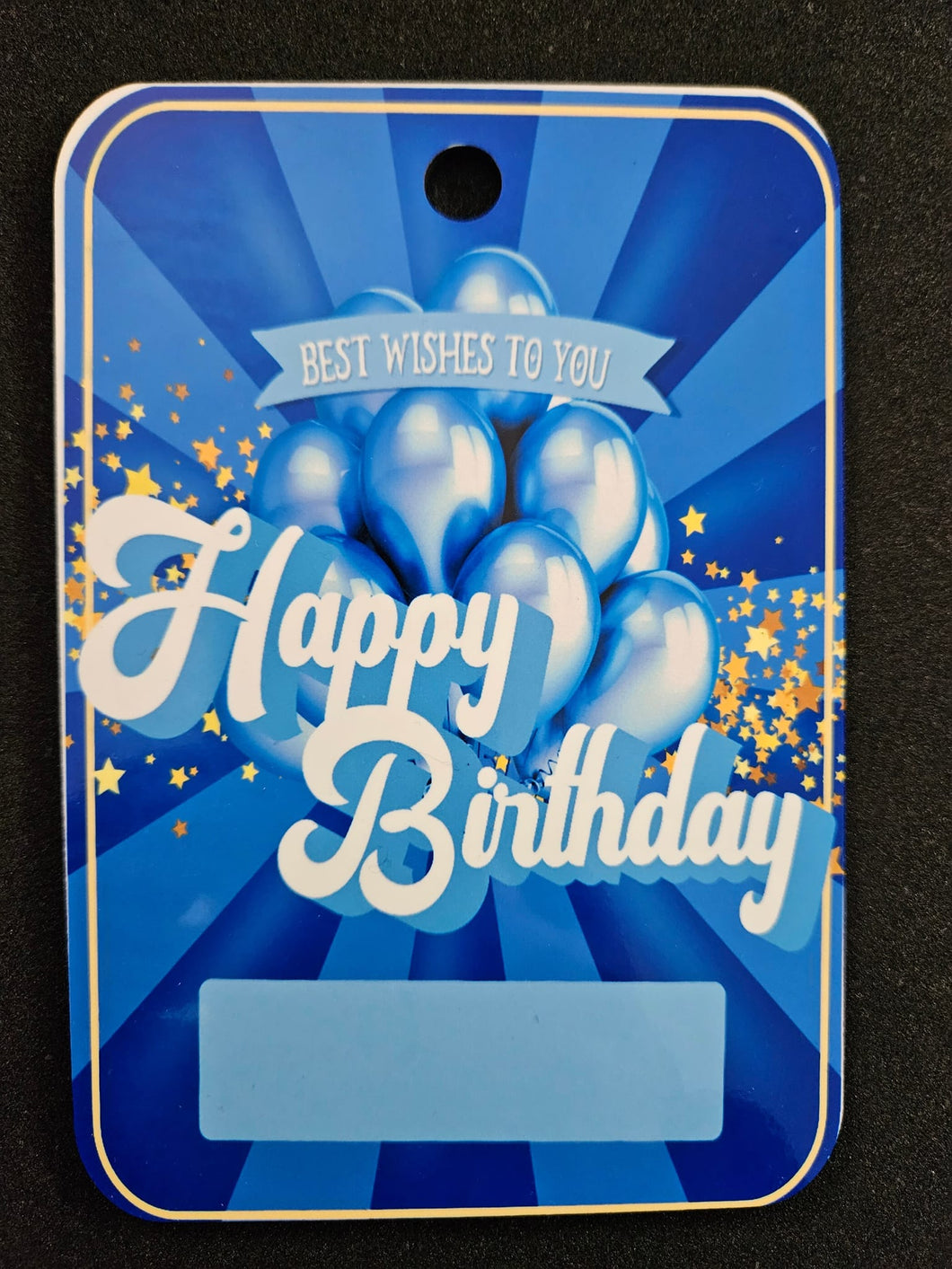 Happy Birthday Blue Celebration Money Card