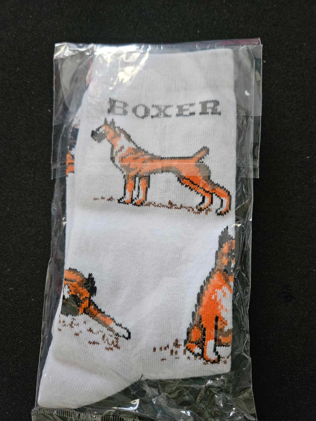 Boxer Dog Crew Socks