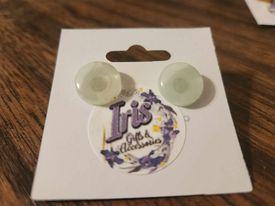 Clear Circle post Earring
