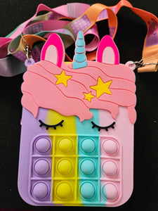 Fun Unicorm Pop it Purse