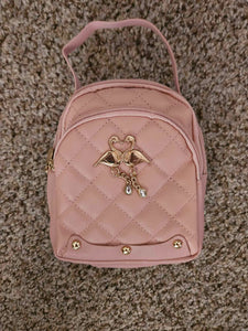 Pink Daypack Backpack/Purse