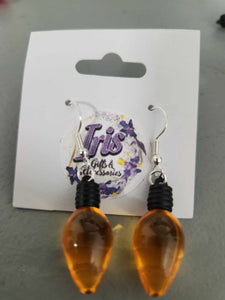 Christmas Light Bulb Earrings