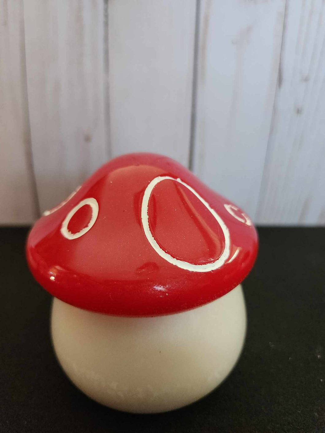 Bright Red Handmade Mushroom Box