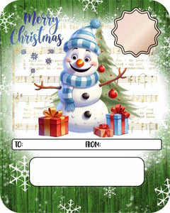 Blue Snowmen/Green Celebration Money Card