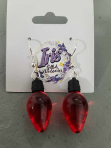 Christmas Light Bulb Earrings