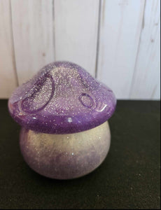 Purple Handmade Mushroom Box