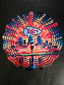 KC City Football Wind Spinner