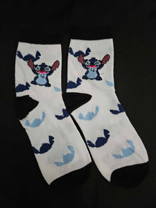 Blue Alien Crew Sock