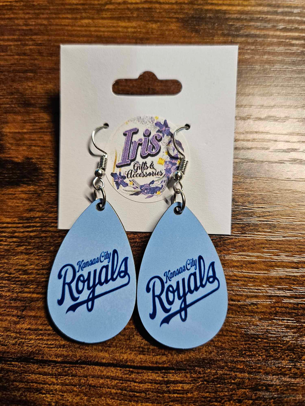 Light Blue Royal Earrings