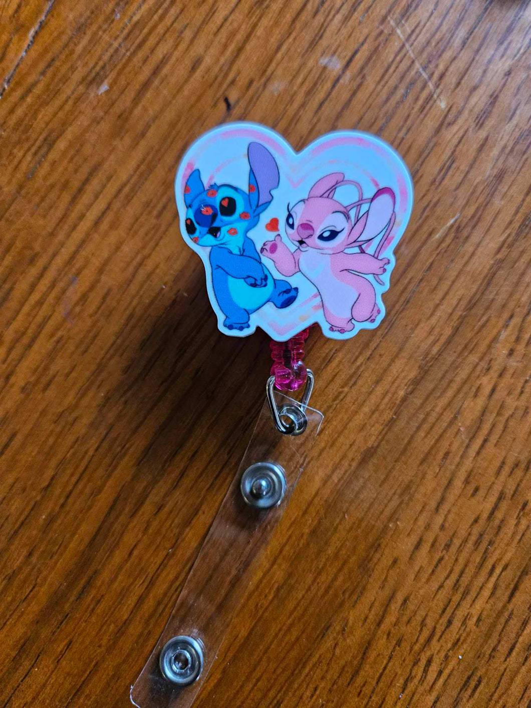 Stitch & Angel Badge Reel