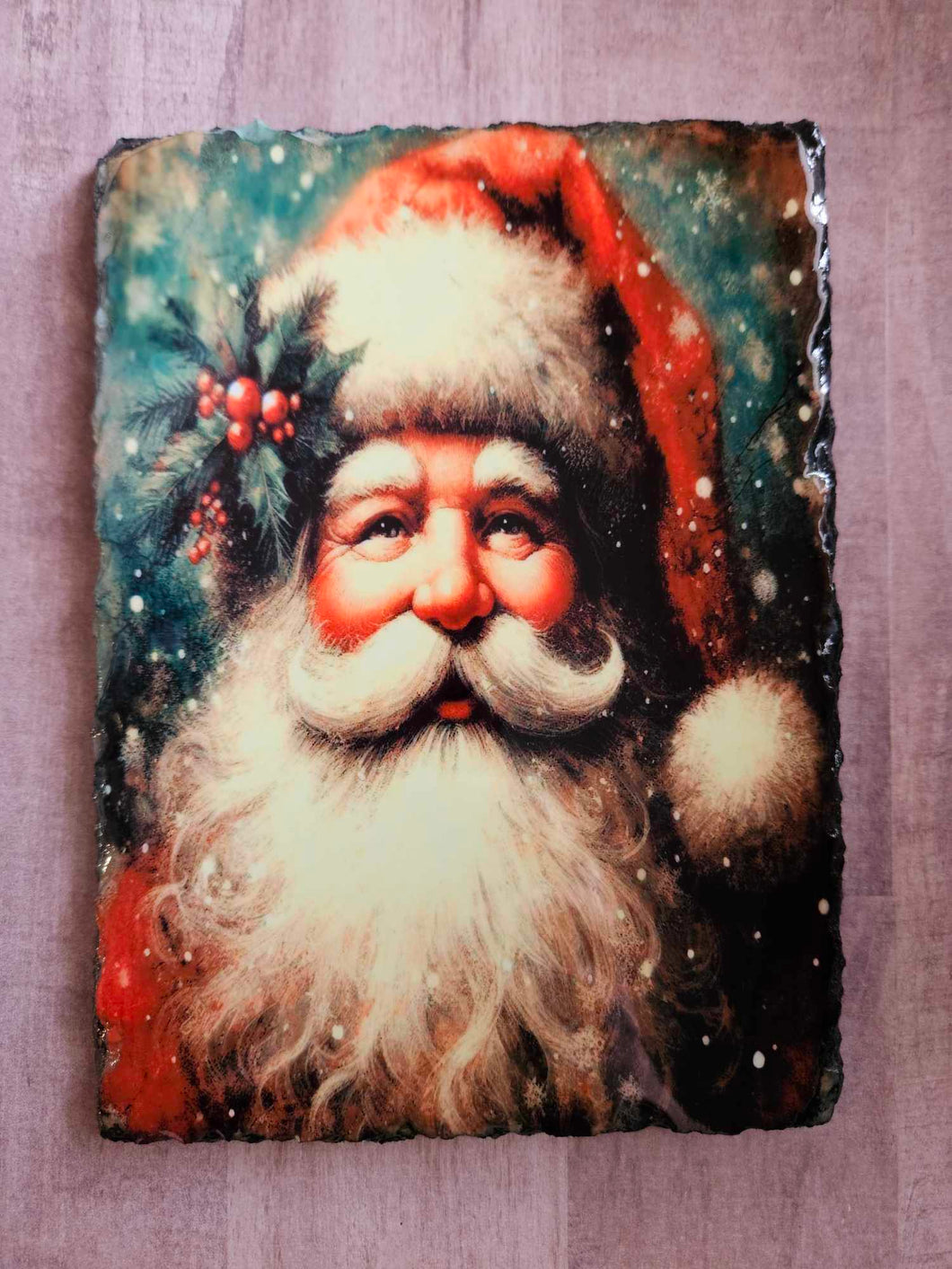 Vintage Santa Slate