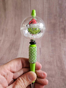 Grinch Red Globe Pen