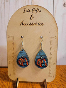 Blue Pumpkin Patch Earrings