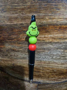 Grinch Face Pen