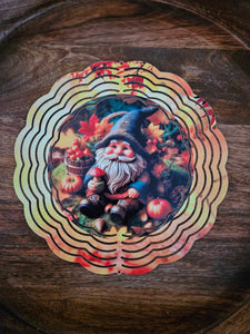 Fall Gnome Wind Spinner