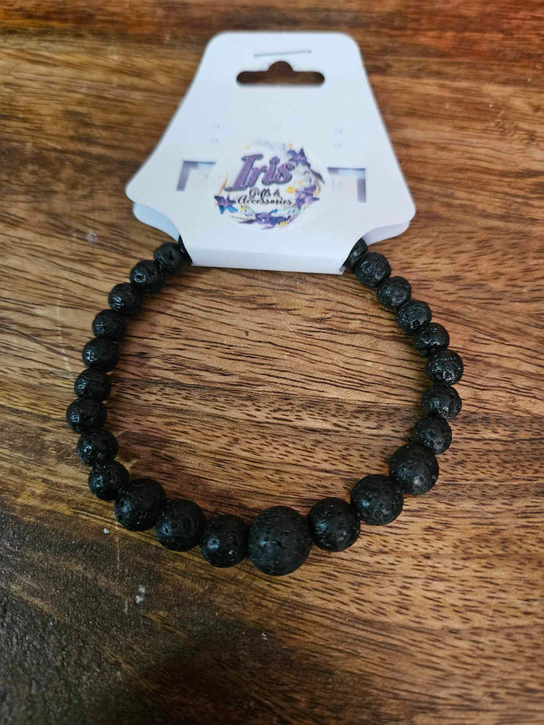 Lava Stone Natural Stone Beaded Bracelet