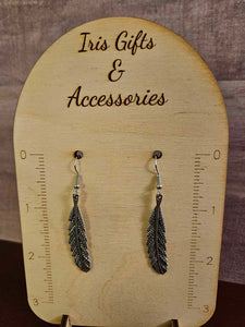 Silver Feather Earrings