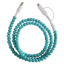 Load image into Gallery viewer, Turquoise Charging Cable
