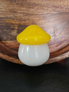 Bright Yellow Handmade Mushroom Box