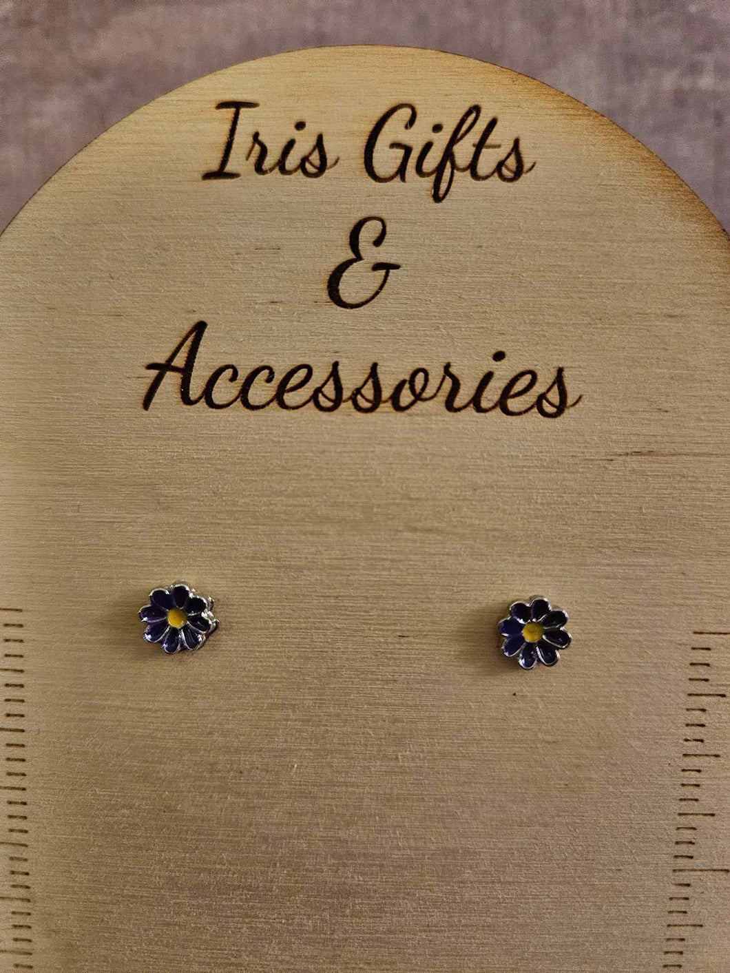 Little Purple Flower Earrings