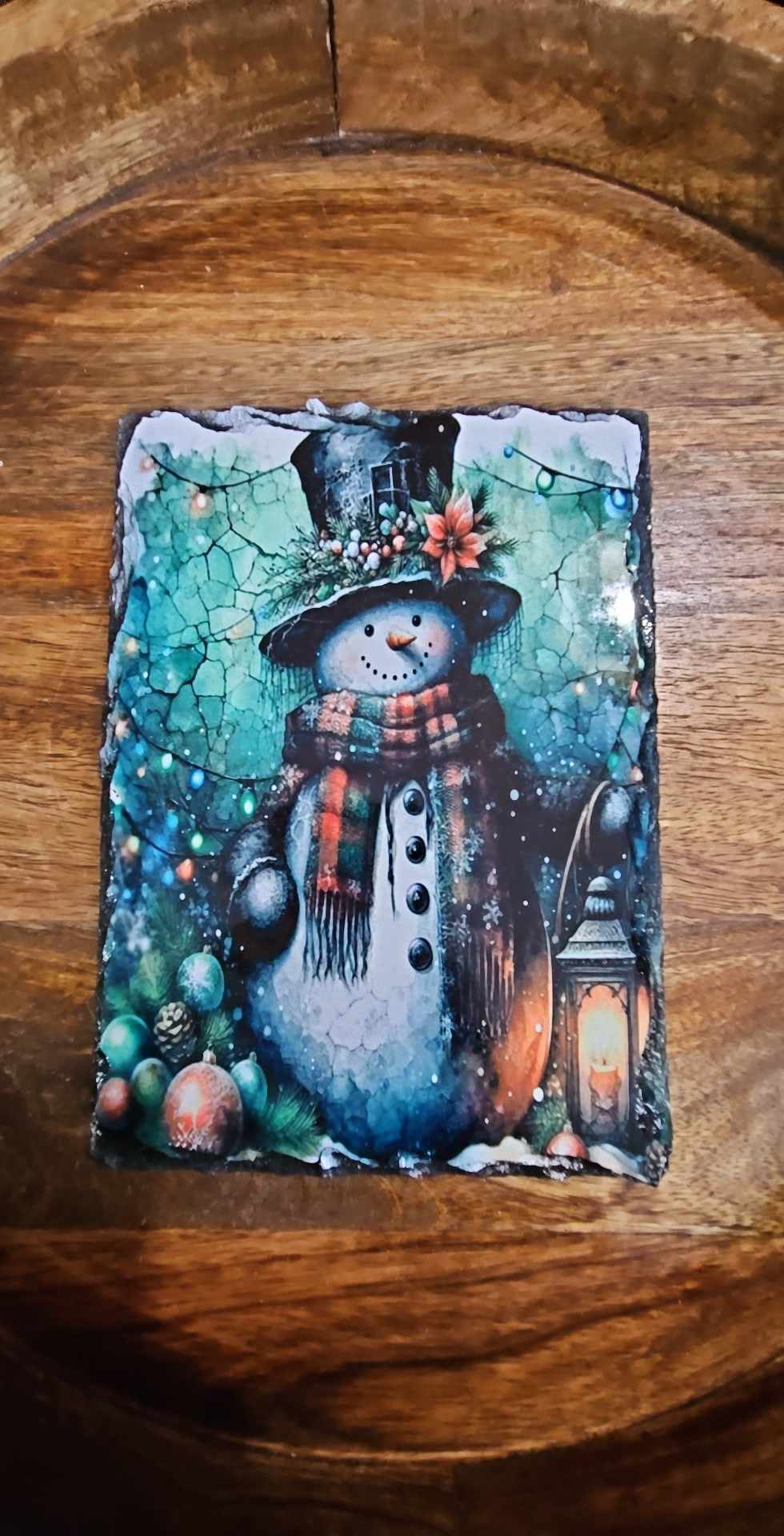 Vintage Snowman Slate