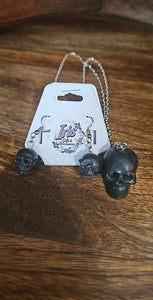 Black Skull Head Necklace