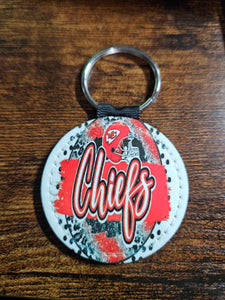 Chiefs Round Keychain