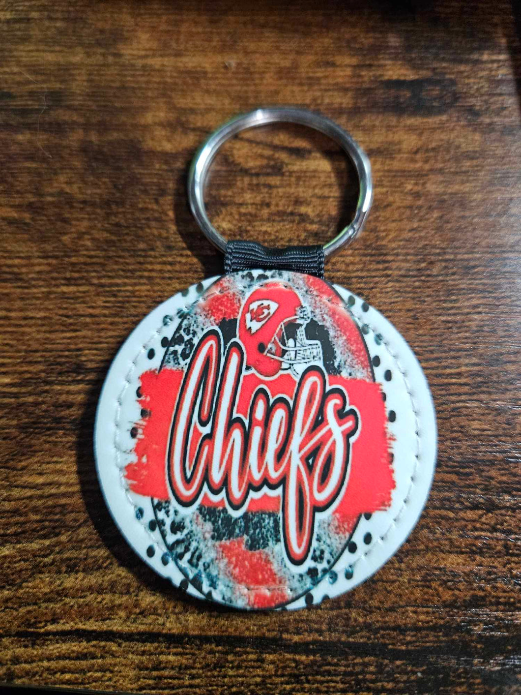 Chiefs Round Keychain