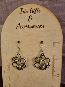 Bumble Honey Comb Earrings