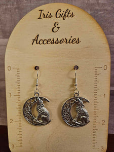 Silvery Wolf Earrings