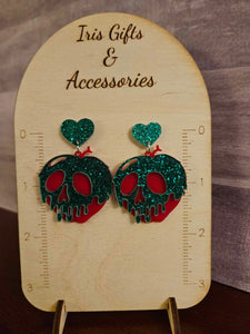 Ghost Poison Apple Dangle Earrings