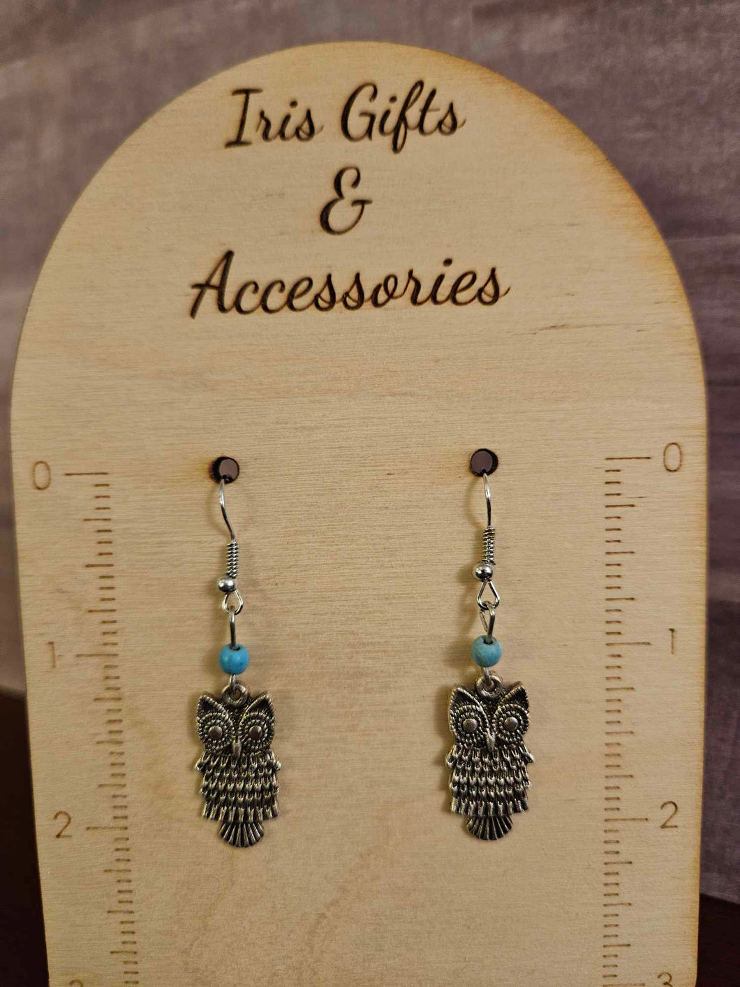 Silver Owl Earrings