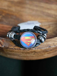 Littles Super Hero Leather Bracelet - Superman