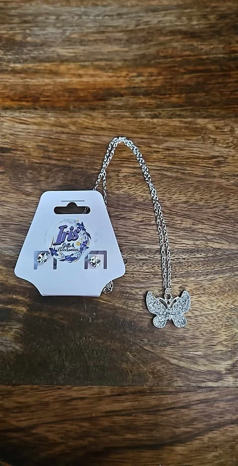 Bling Butterfly Necklace