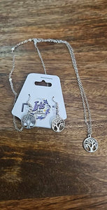Silvery Tree Of Life Necklace