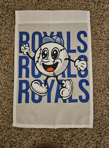 Royals Baseball Guy White Flag